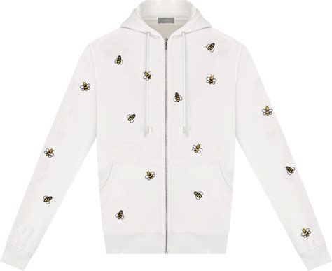 dior sweatshirt with bee|dior hooded sweatshirt.